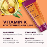 Eco Style, Texture Edit, Koily Moisturize Smoothing Butter for Type 4 curly hair - A sulfate-free, ultra-rich curly hair c...