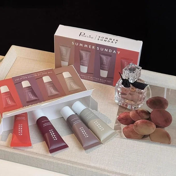 Mini Lip Butter Lip Gloss set, Smooth, Hydrating, Non-Sticky Lip Gloss for Soft and Supple Lips, Perfect for Travel & Gift...