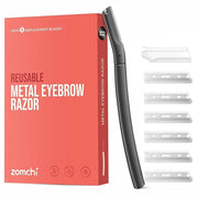 ZOMCHI Eyebrow Razor, Face Razors for Women&Men, Eyebrow Trimmer Shaper with Precision Cover,Facial Shaver with 6 Blades (...