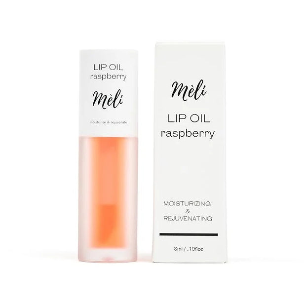 MÈLI Organic Lip Oil with Hyaluronic Acid | Clear Non-Sticky, Natural Lip Gloss, Moisturizing, Revitalizing and Rejuvenati...