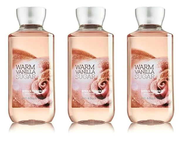 Bath and Body Works Warm Vanilla Sugar Signature Collection Shower Gel, 10 oz, new packaging (3 Pack) - Product Image