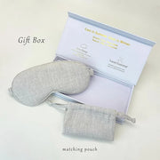 Pure Linen Eye Mask, 100% Linen Eye Mask for Girls,Travel Breathable Sleep Mask,Adjustable Strap, Hypoallergenic, Cooling ...