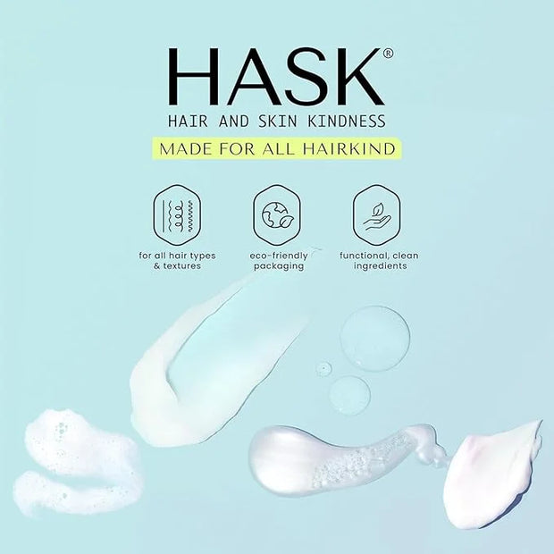 HASK Charcoal Clarifying Dry Shampoo Duo (4.3oz-Qty 2) & Argan Oil Repairing Deep Conditioner Packette, Aluminum-Free, Sul...