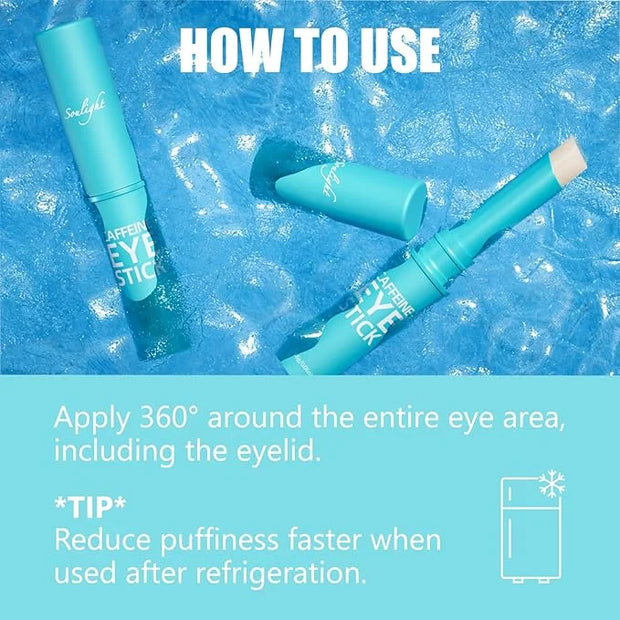 Soulight Caffeine Eye Stick, Anti-Aging Eye Balm, Advanced Revitalizing Eye Cream for Wrinkles, Dark Circles, Puffiness & ...