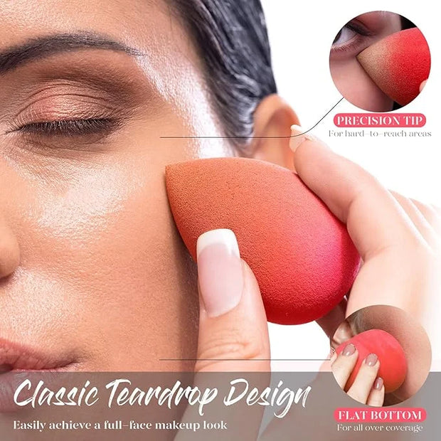 BEAKEY Makeup Sponge 5 Pcs Set, Latex-Free