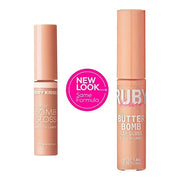 Ruby Kisses Lip Gloss Butter Bomb Gloss Non-Sticky Lip Gloss Vitamin E Natural Nude Lip Makeup - 7.8mL (0.26 US fl.oz) (Ch...