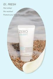 rom&nd ZERO SUN CLEAN 01.FRESH SPF50+ PA++++ 01 Fresh, Daily Sunscreen, Non-Greasy, No White Cast, Watery Texture, Soft Fi...