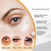 5% Caffeine Eye Serum and Under Eye Roller Cream for Dark Circles and Puffiness, Cafeine with 360° Massage Ball Reduce Wri...