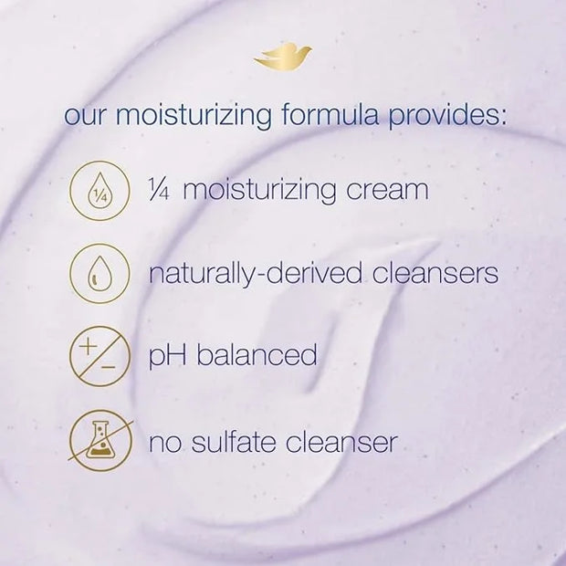 Dove Exfoliating Body Polish Body Scrub Crushed Lavender & Coconut Milk 10.5 oz - Product Image
