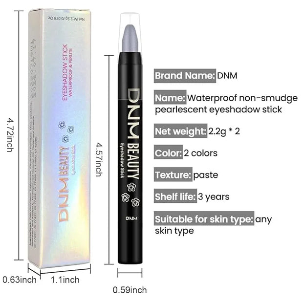 Kaely 2Pcs Cream Eyeshadow Sticks Set for Eyes Waterproof,Midnight Blue Shimmer Eye shadow Stick Pencil Pen Bulk sombras e...