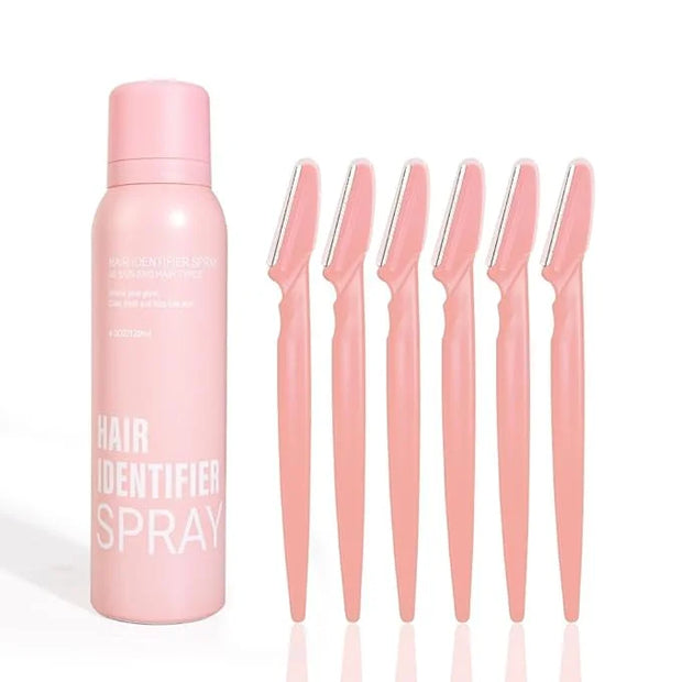 Hair Identifier Spray for Face Shaving - Gentle Facial Shaving Dermaplane Spray for Smooth, Glowing Skin, hair identifier ...