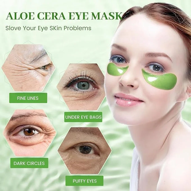 Under Eye Mask, 60 PCS Aloe Vera Under Eye Patches for Dark Circles, Eye Puffiness & Dark Circles Treatment,Under Eye Gel ...