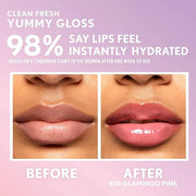 COVERGIRL Clean Fresh Yummy Gloss – Lip Gloss, Sheer, Natural Scents, Vegan Formula - Glamingo Pink - Product Image