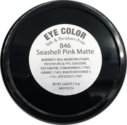 Seashell Light Pink Opaque Matte Pressed Powder Single Vegan Eyeshadow; Talc, Paraben & Cruelty Free - Product Image