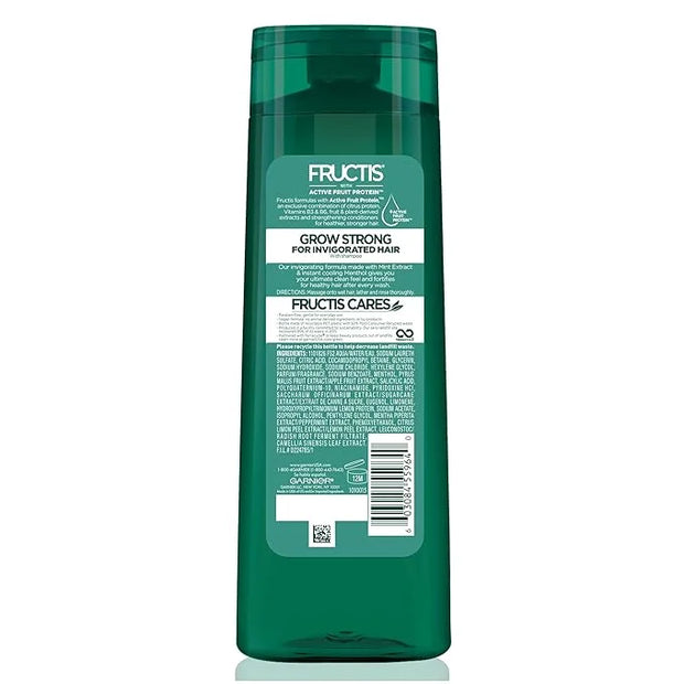Garnier Hair Care Fructis Grow Strong Cooling Deep Clean Shampoo for Men for Invigorated Hair, 12.5 Fl Oz - Product Image