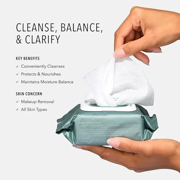 HydroPeptide HydroActive Cleanse, Micellar Facial Cloths, Gently Cleanses Skin, Hydrating and Nourishing, 30 Count - Produ...