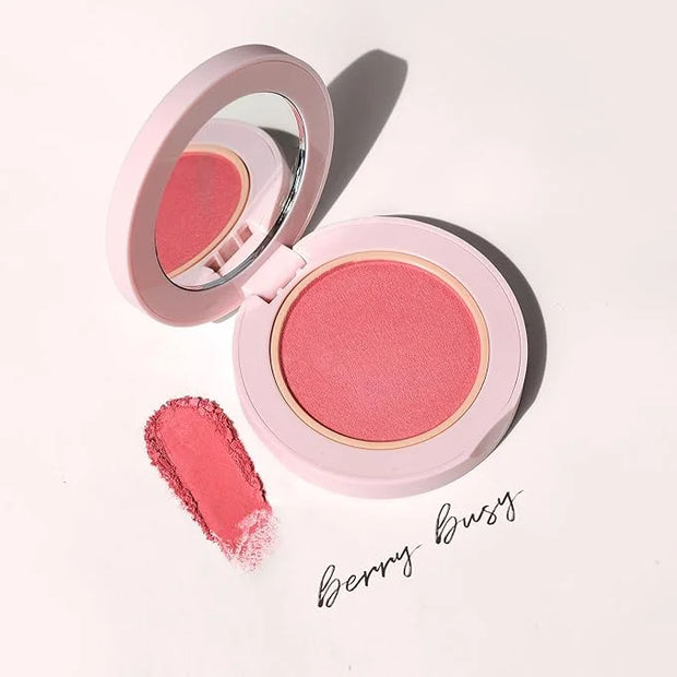 Wander Beauty Hydrating Powder Blush - Lightweight, Berry Blush Makeup with a Blurring, Satin Finish - Buildable Formula w...