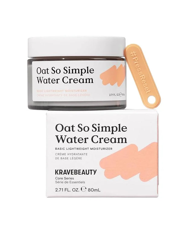 KraveBeauty Oat So Simple Water Cream, Enriched With Oat & Squalane To Soothe & Lock In Moisture, Everyday Moisturizer, Fo...