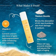 Glow+ Dewy Face Sunscreen with SPF 50+ & PA+++ | Blue Light Protection & No White Cast | Helps Give Glowing Skin with Papa...