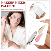 2 Pcs Stainless Steel Makeup Palette Makeup Spatula