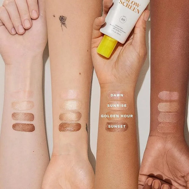 Supergoop! Glowscreen (SPF 40) - 0.5 fl oz, Pack of 2 - Glowy Primer + Broad Spectrum Tinted Sunscreen - Helps Filter Blue...