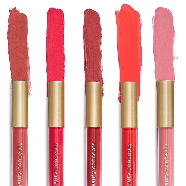 Beauty Concepts Lip Gloss Collection – Shimmering, Glossy Lip Makeup Set for a Radiant Finish, Red - Product Image