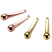 LISAPACK 4 Pack Metal Eye Cream Applicator, Eye Serum Roller Ball Massager Stick for Reduce Depuffer, Massage (Gold&Rose G...