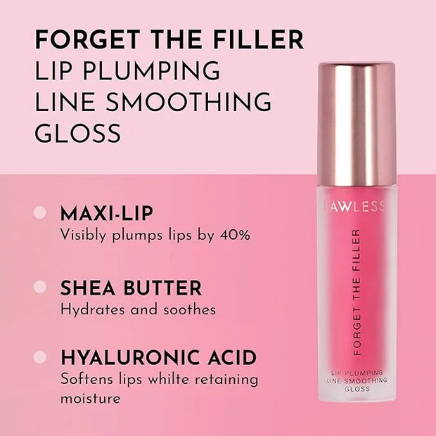 Women's Forget The Filler Lip Plumper Line Gloss, Juicy Watermelon, Pink, 0.11 Fl Oz (Pack of 1) - Product Image