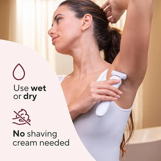 Finishing Touch Flawless Underarm Hair Removal Electric Razor Device, Designed to Shave and Contour Womens Sensitive Under...