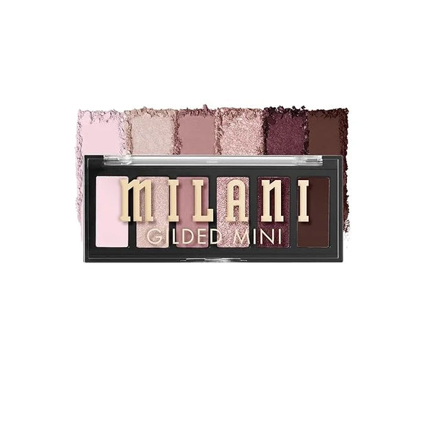 Milani Gilded Mini Eyeshadow Palette with 6 Matte & Shimmer Hues - The Wine Down - Product Image