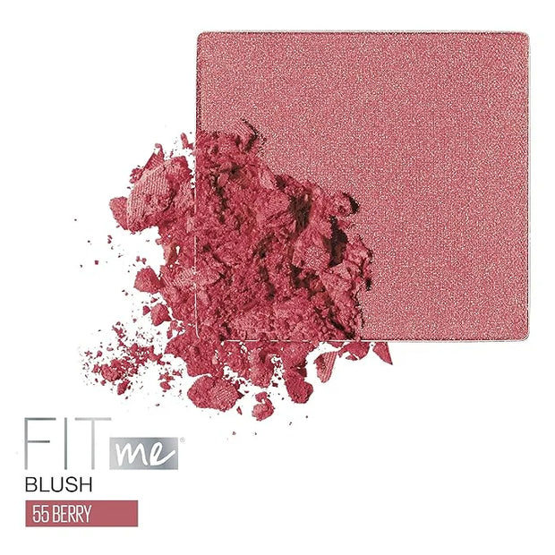 Maybelline Fit Me Powder Blush, Lightweight, Smooth, Blendable, Long-lasting All-Day Face Enhancing Makeup Color, Berry, 1...