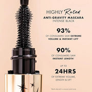 Milani Mascara Volume and Length, Highly Rated Anti-Gravity Black Shade with Castor Oil and Molded Hourglass Shaped Lash C...