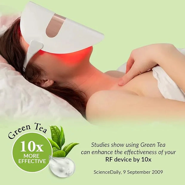 Facial Conductive Gel for Microcurrent Device with Korean Green Tea Extract, Aloe Leaf Water, Hyaluronic Acid - Primer Con...