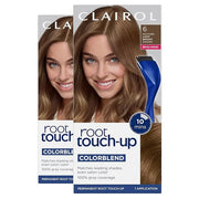 Clairol Root Touch-Up by Nice'n Easy Permanent Hair Dye, 6 Light Brown Hair Color, Pack of 2 - Product Image