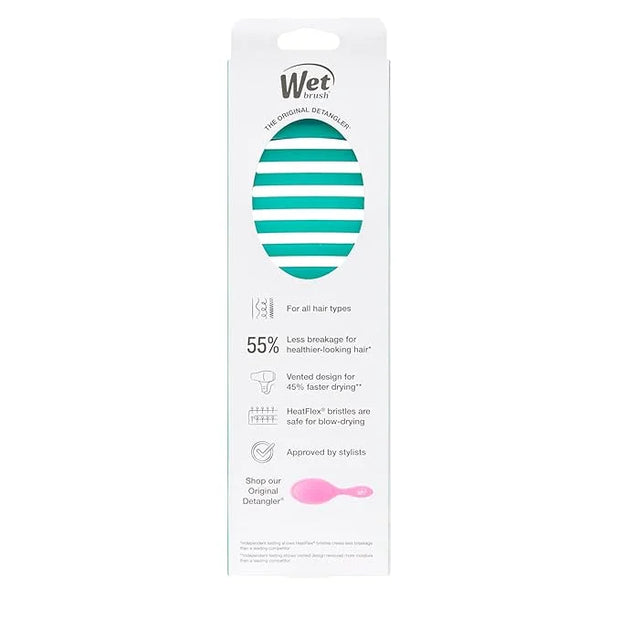 Wet Brush Speed Dry, Green Juice (Summer Quencher) - Vented Design & Soft HeatFlex Bristles Are Blow Dry Safe - Ergonomic ...