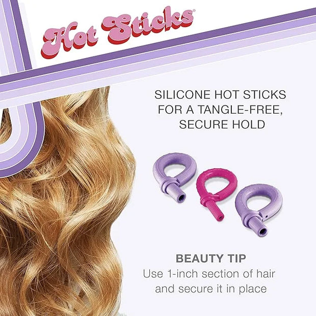 Conair Silicone Hot Rollers for Long, Medium, and All Hair - Hair Curler - No Hair Roller Clips Needed - Product Image