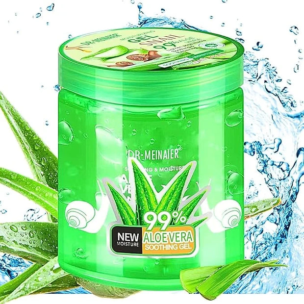 Aloe Vera Gel for Face, Body & Hair, Soothing Aloe Face Moisturizer, Multipurpose Skin Care, Hydrating Aloe Gel, Claming a...
