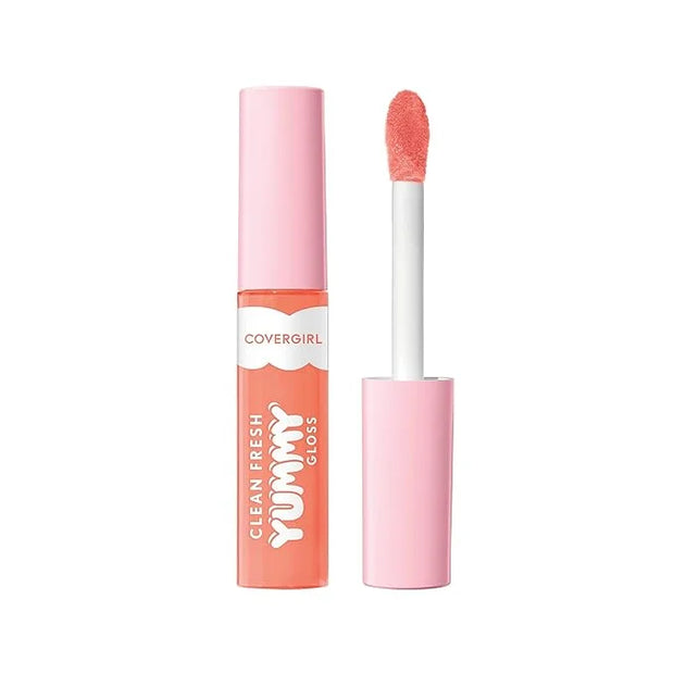 COVERGIRL Clean Fresh Yummy Gloss – Lip Gloss, Sheer, Natural Scents, Vegan Formula - Peach Out! - Product Image