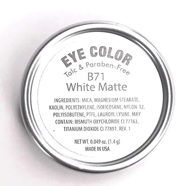 Naked White Matte Nude Neutral Pressed Powder Single Vegan Eyeshadow; Talc, Paraben & Cruelty Free - Product Image
