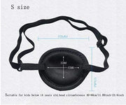 Black Eyepatch-Comfortable Adjustable Concave Shape Single Eye Mask Amblyopia Corrected Visual Acuity Recovery Eye Patch M...