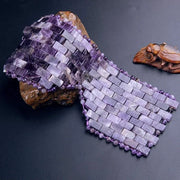 Natural Gemstone Jade Sleep Mask, Amethyst Eye Mask, Anti-Aging Hot or Cold Using Stone Eye Mask - Product Image