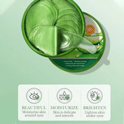 Under Eye Patches for Dark Circles, Puffiness and Eye Bags, Aloe Vera Eye Mask,Wrinkle Treatment Anti-Aging Rejuvenating M...