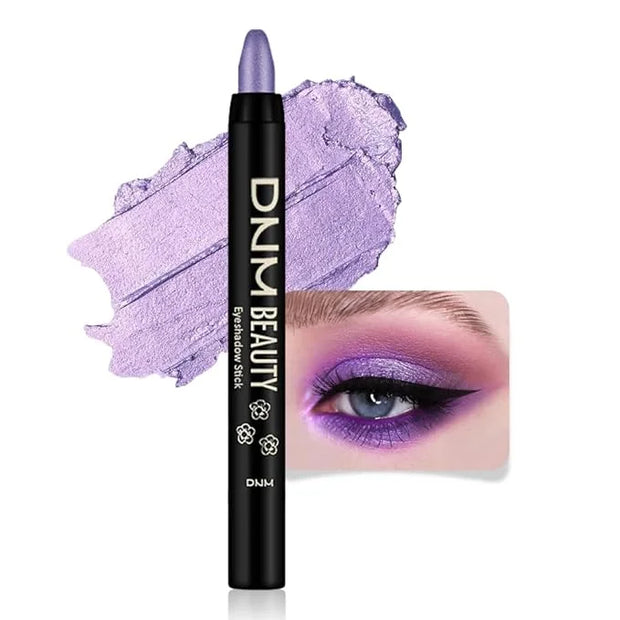 evpct Violet Shimmer Cream Eye Shadow Brightener Sticks Set for Eyes, Violet Shimmery Matte Pencil Eye shadow Applicator S...
