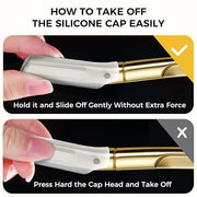 ZOMCHI Dermaplane Razor with 11 Blades for Women & Men, Eyebrow Trimmer with Protective Silicone Cap, Face Razor for Hair ...