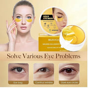 24K GOLD Eye Mask - 60 Pcs Collagen Under Eye Mask,Puffy Eyes and Dark Circles Treatments, Reduce Wrinkles and Fine Lines ...