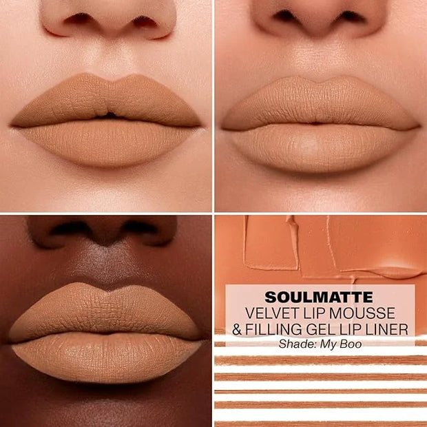 Morphe Soulmatte Velvet Lip Mousse Matte Lipstick - Air-Whipped, Soft Matte Lip Makeup with Vitamin E to Hydrate, Soften a...