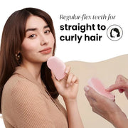 Tangle Teezer Original Detangler Brush, Dry & Wet Travel Size Mini Hair Brush, for Kids & All Hair Types, Millennial Pink ...