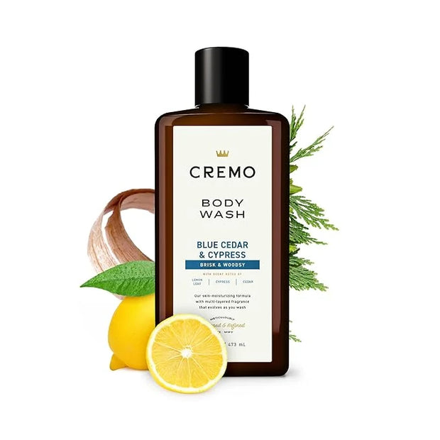 Cremo Body Wash Men, A Woodsy Scent with Notes of Lemon Peel, Cypress and Cedar, 16 Fl Oz - Product Image