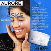 AURORE Under Eye Patches with Hyaluronic Acid, Collagen, Niacinamide - for Puffy Eyes, Dark Circles, Wrinkles, Fine Lines ...