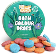 Honeysticks Bath Color Tablets for Kids - Non Toxic Bathtub Drops Made with Natural Ingredients and Food Grade Colors - Fr...